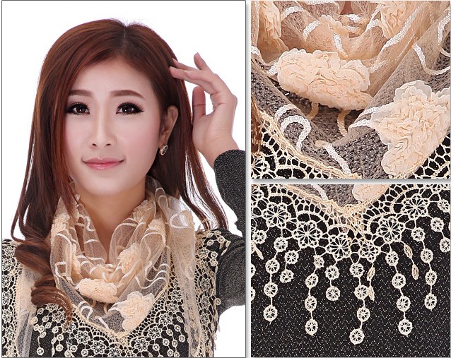 ladies triangle tassel scarf,shawl wholesale