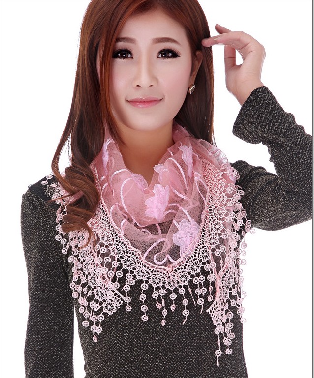ladies triangle tassel scarf,shawl wholesale