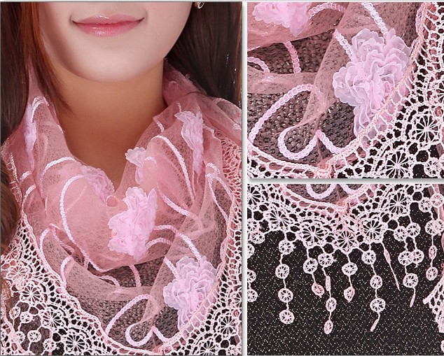 ladies triangle tassel scarf,shawl wholesale