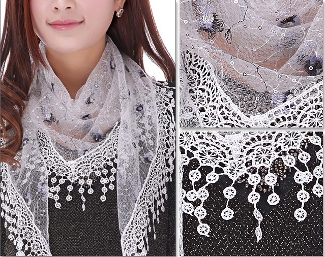 ladies triangle tassel scarf,shawl wholesale