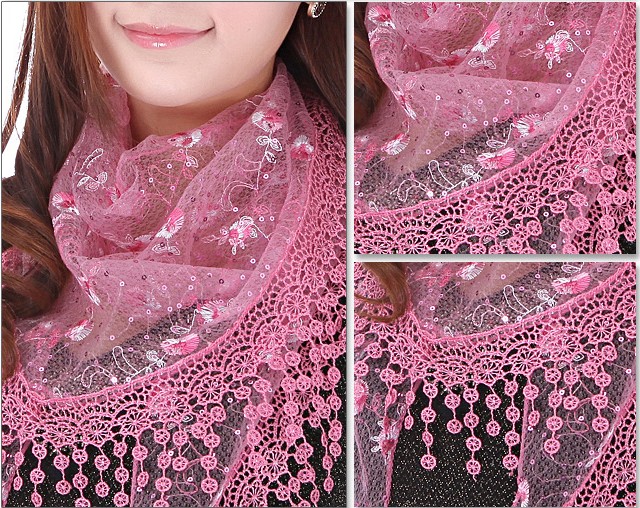 ladies triangle tassel scarf,shawl wholesale