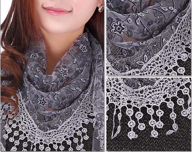 ladies triangle tassel scarf,shawl wholesale