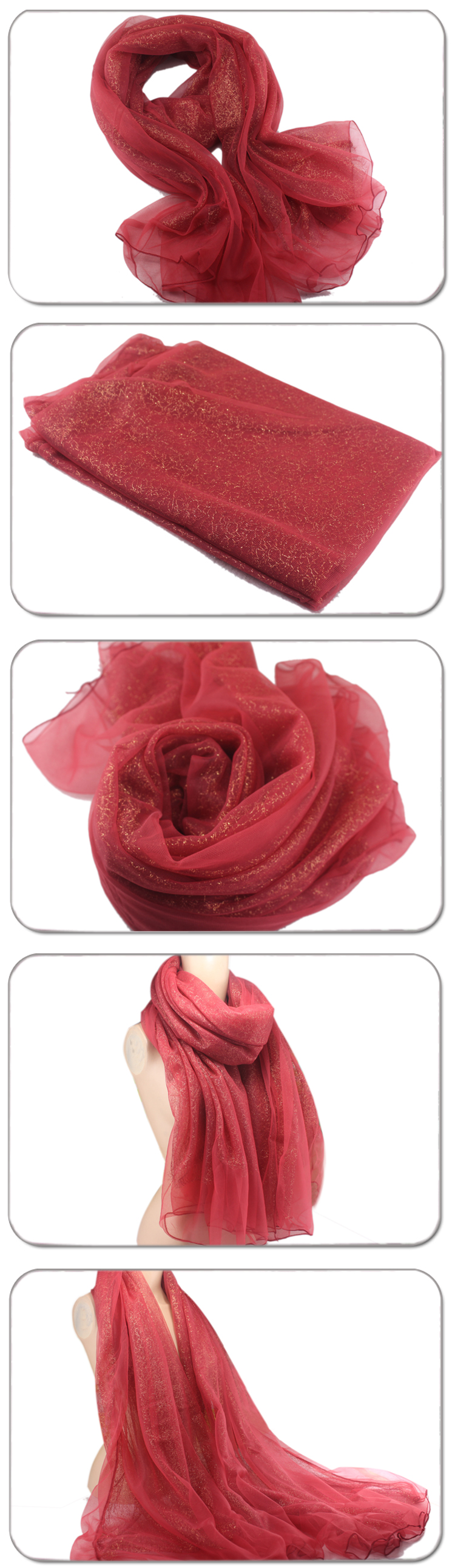 solid color lace scarf for ladies