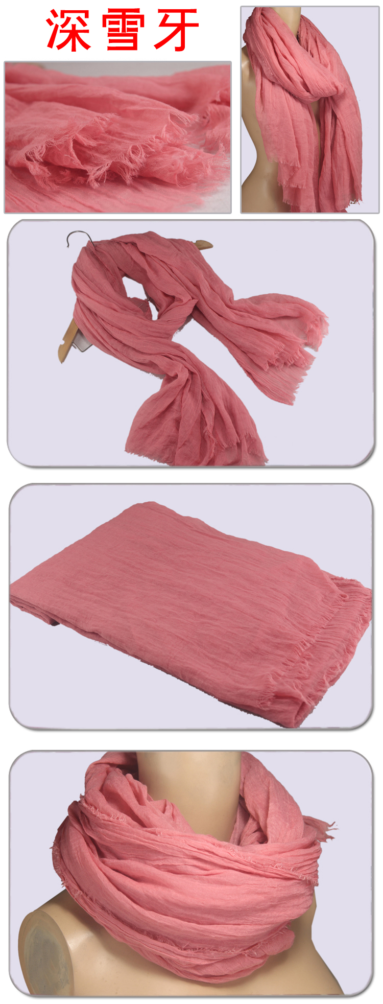 2013 solid color long scarf for women