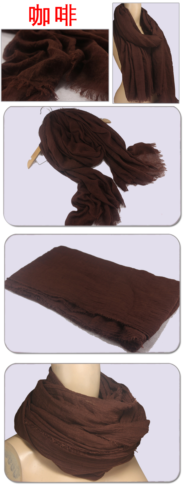 2013 solid color long scarf for women