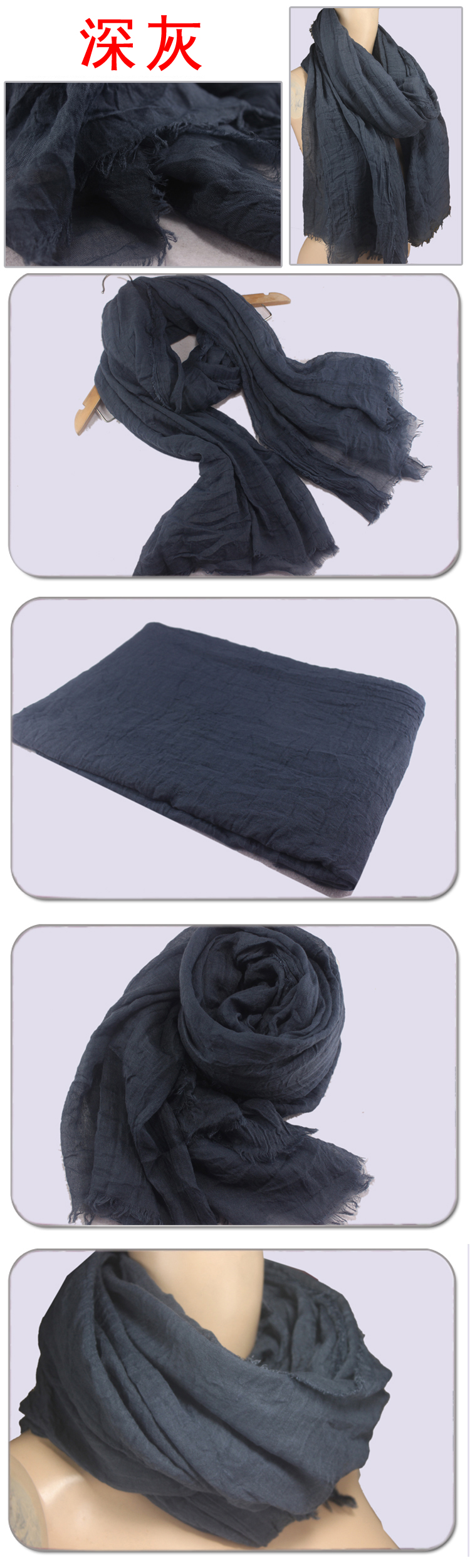 2013 solid color long scarf for women