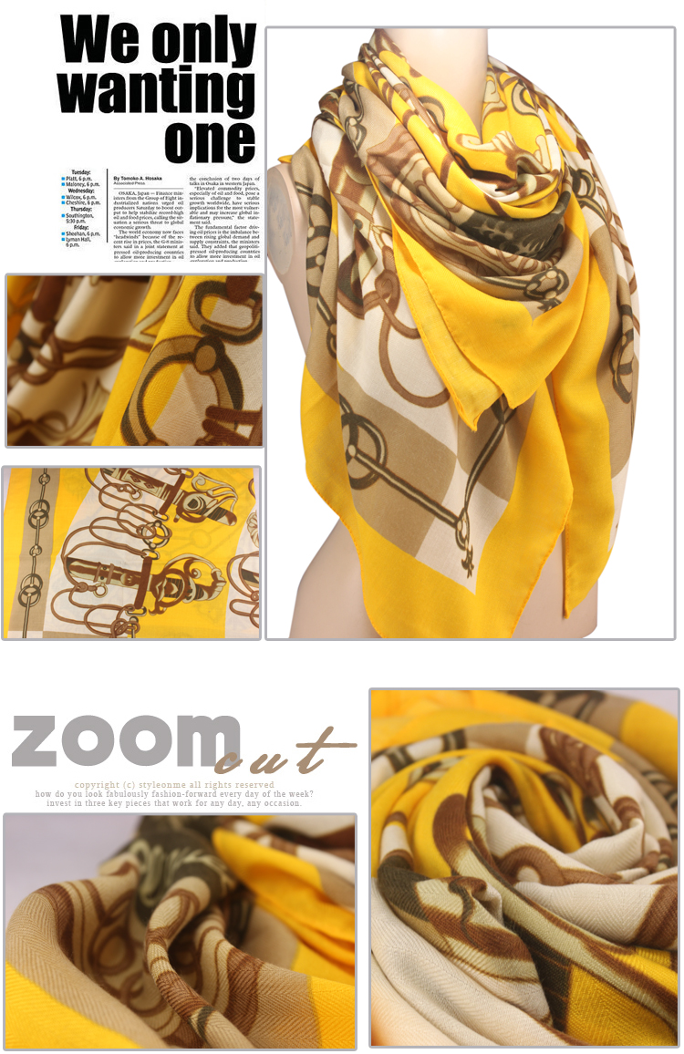 elegant square silk for women