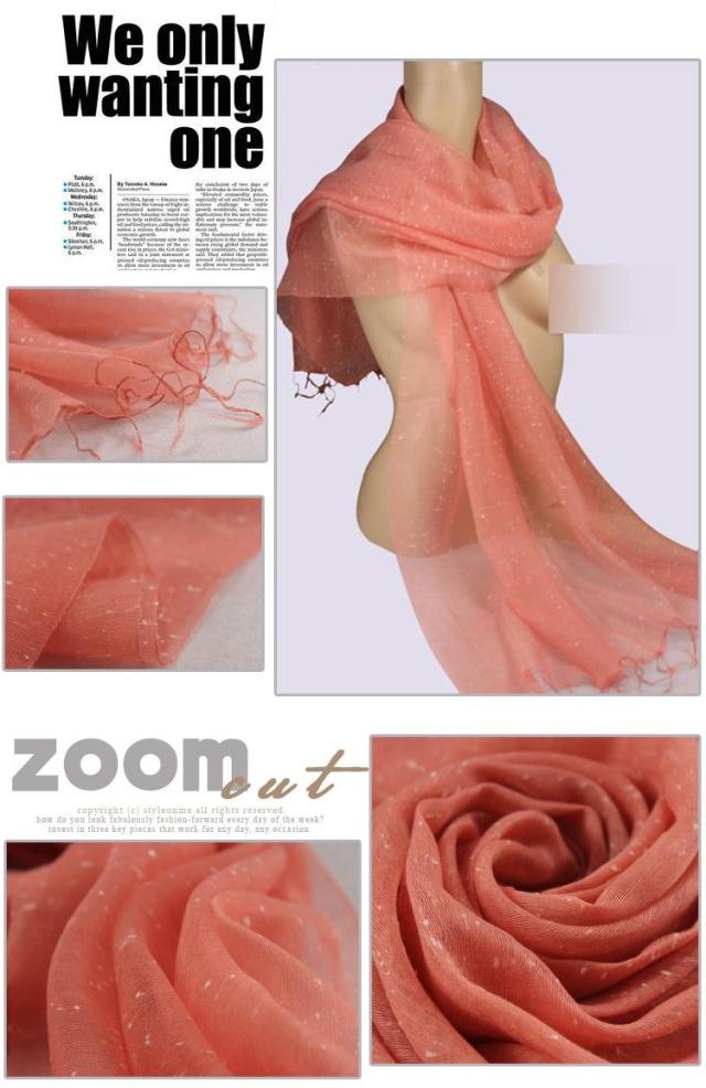 new style tassel long cotton silk scarf