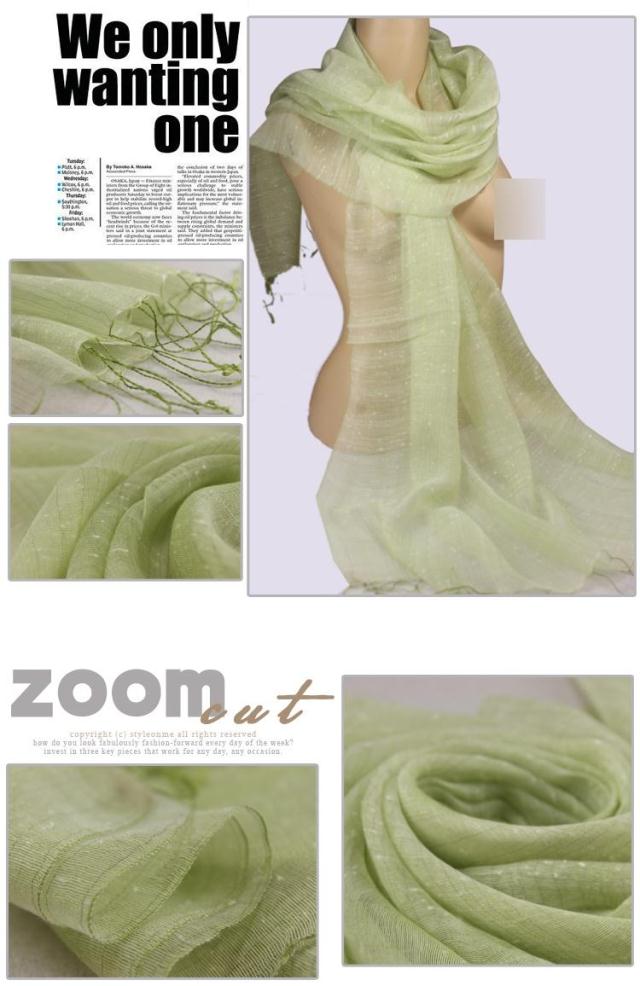 new style tassel long cotton silk scarf
