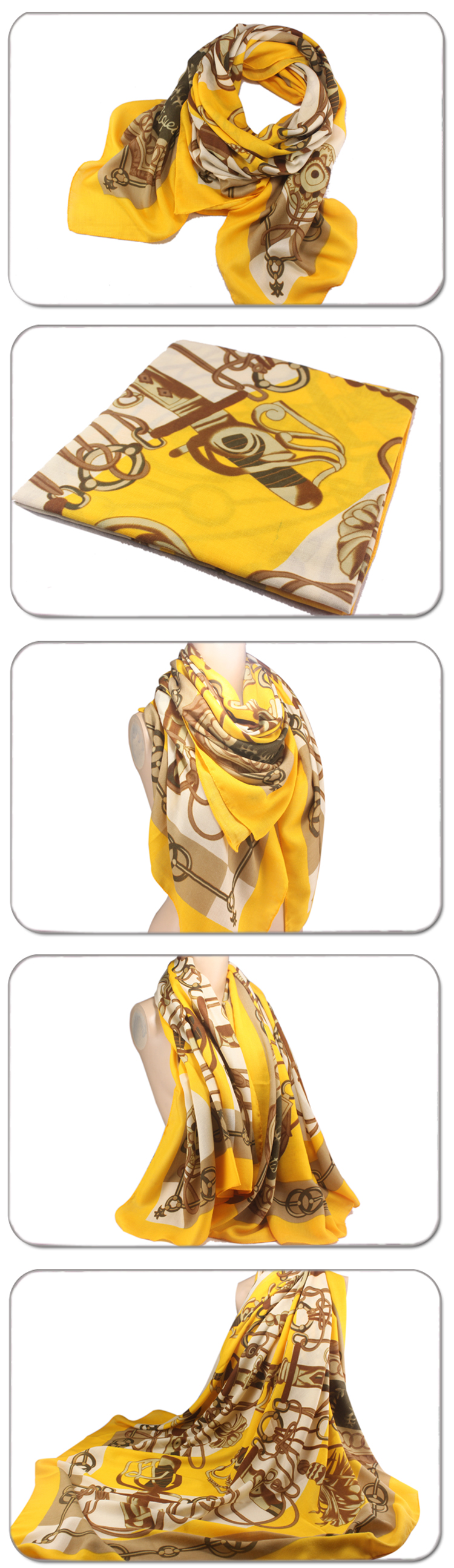 elegant square silk for women