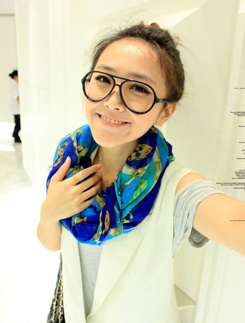 colour skull Paris yarn scarf wholesale