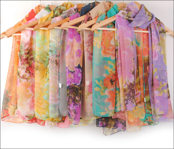2013 latest style women chiffon scarf