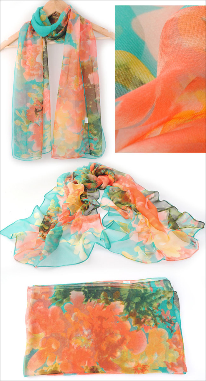 2013 latest style women chiffon scarf