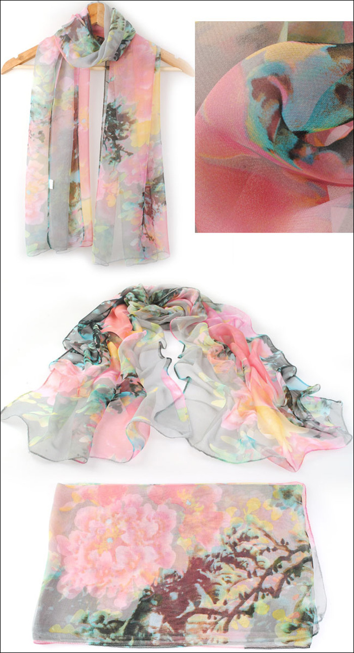 2013 latest style women chiffon scarf