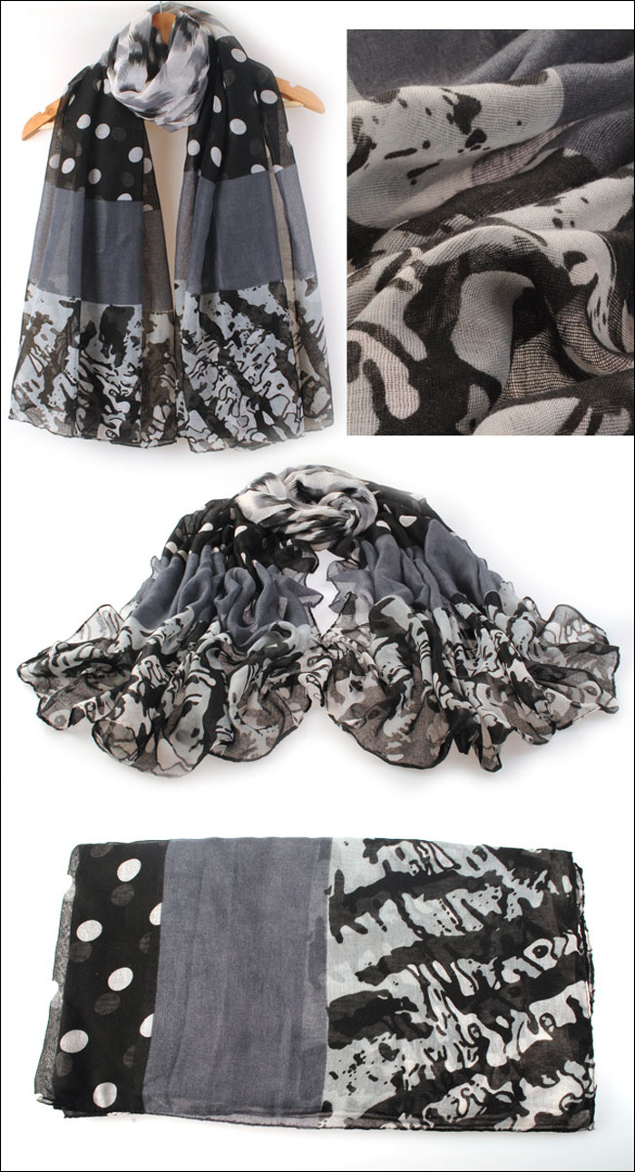 fancy paris yarn scarf spring scarf for women
