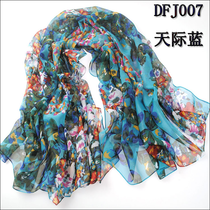 wholesale women long square silk scarf