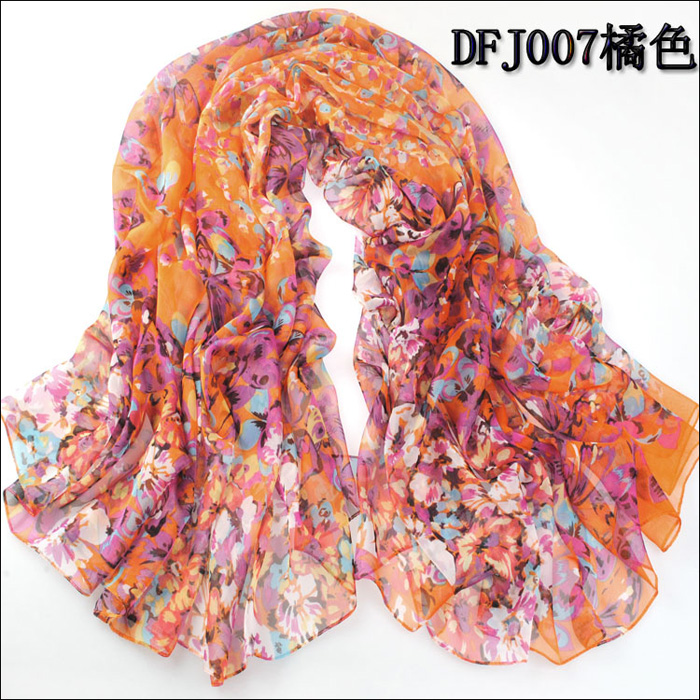 wholesale women long square silk scarf