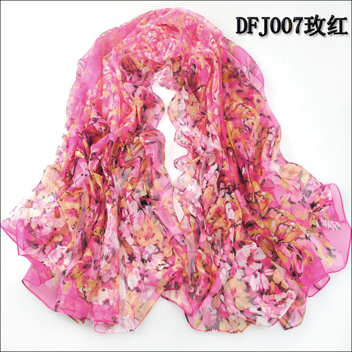 wholesale women long square silk scarf