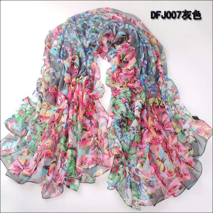 wholesale women long square silk scarf