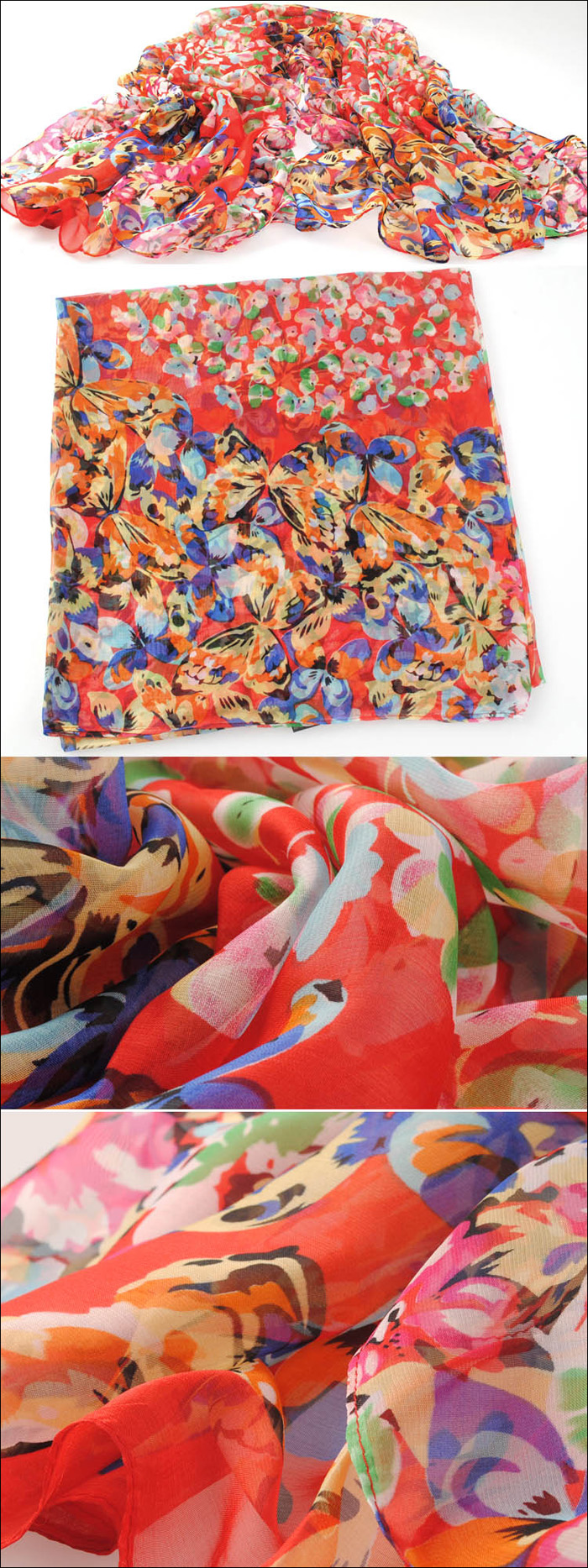 wholesale women long square silk scarf