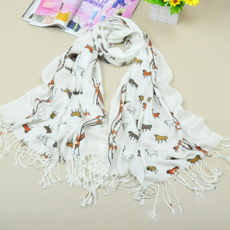 wholesale animal print cotton scarf