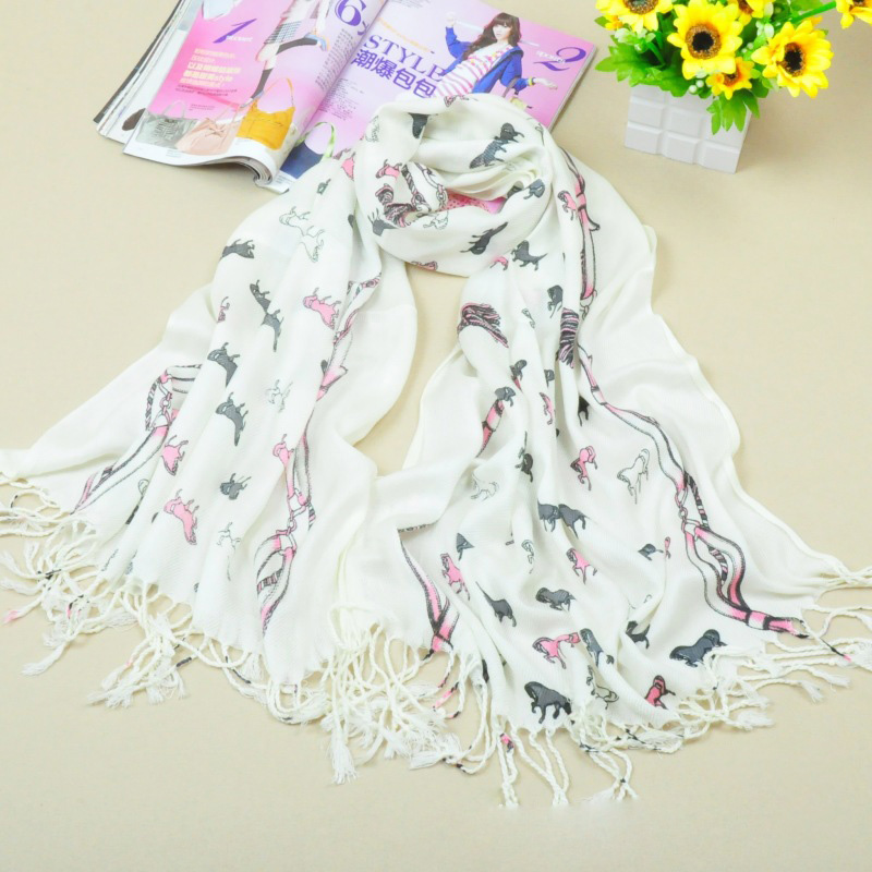 wholesale animal print cotton scarf