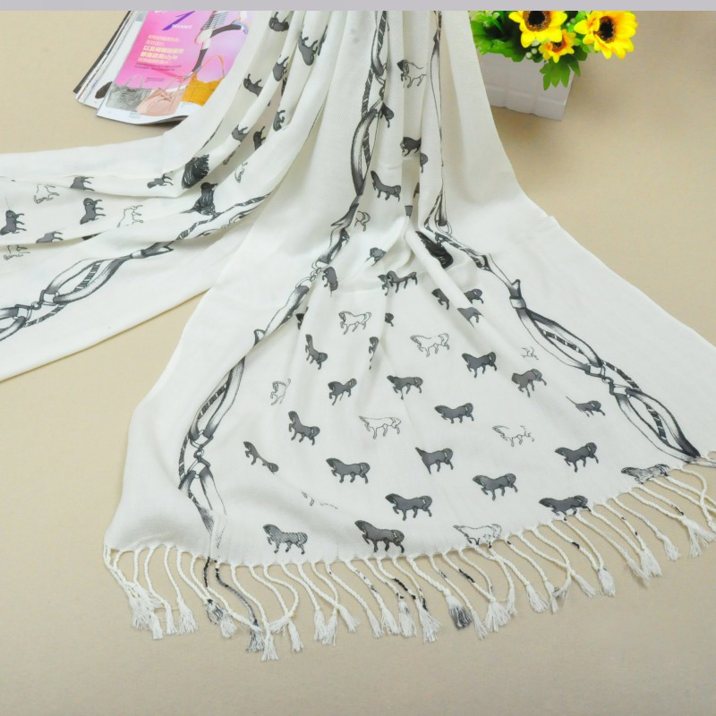 wholesale animal print cotton scarf