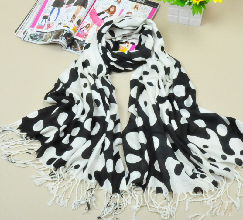 colorful ladies dots cotton scarf