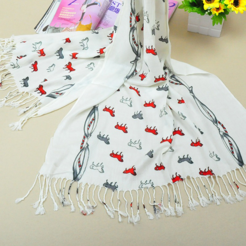 wholesale animal print cotton scarf