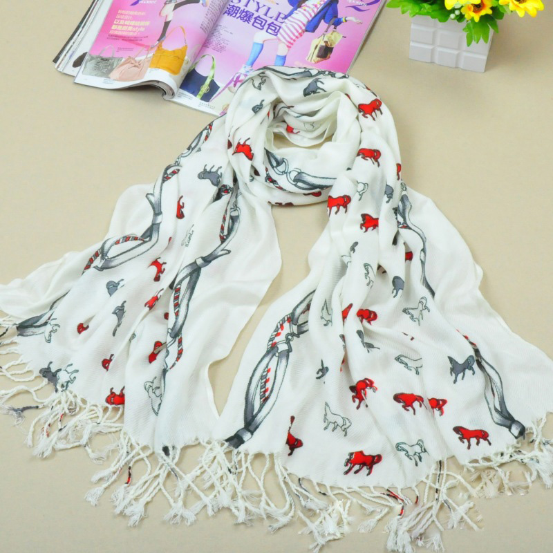 wholesale animal print cotton scarf