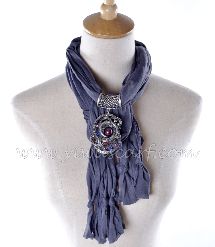 pendant jewelry scarf for ladies