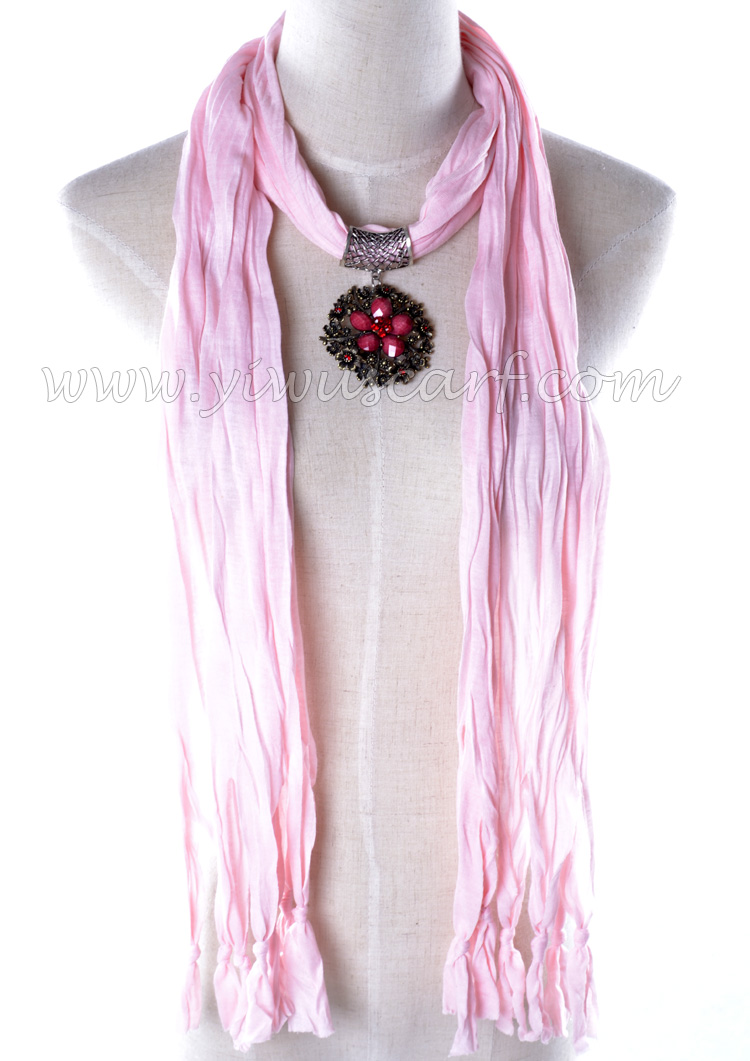 hot selling women pendant jewelry scarf