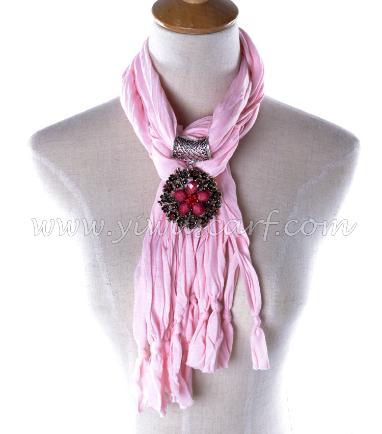 hot selling women pendant jewelry scarf