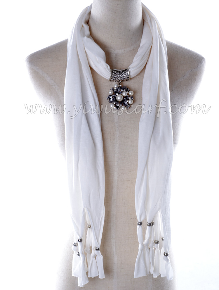 fashion beads pendant scarf for lady
