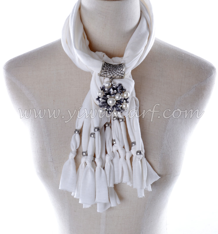 fashion beads pendant scarf for lady