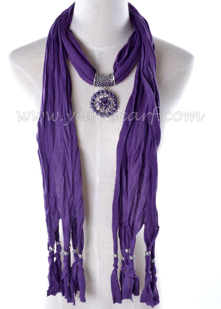 ladies pendant jewelry scarf