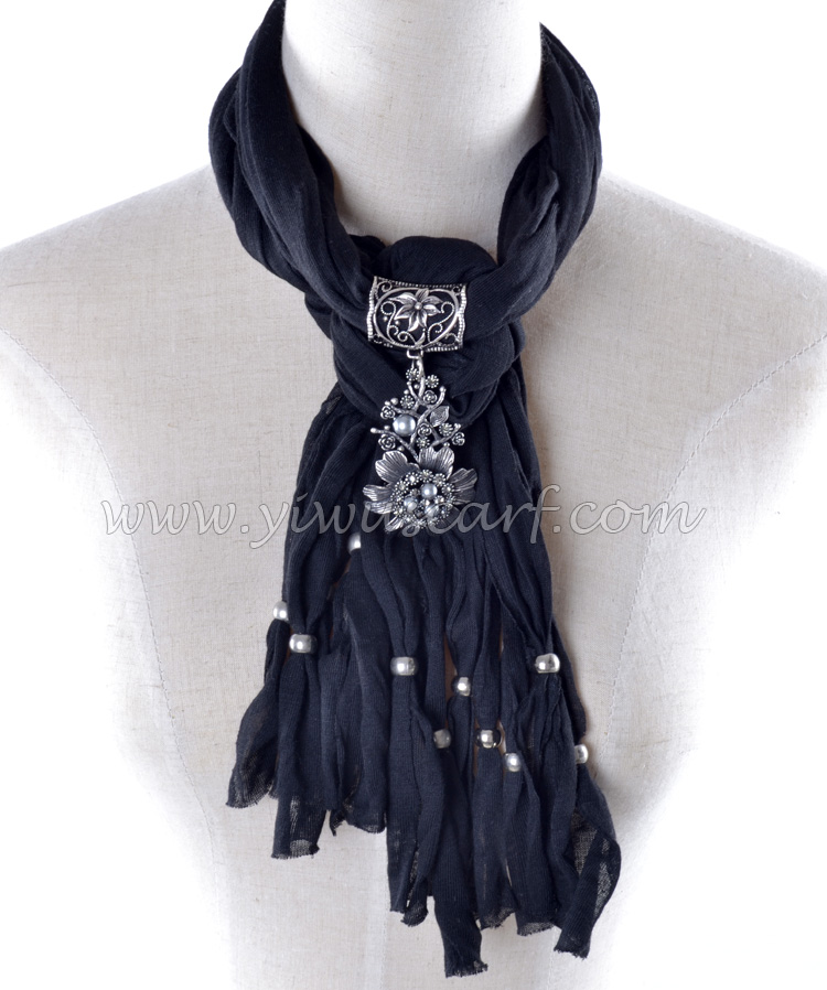 2013 wholesale fashion scarf with jewelry