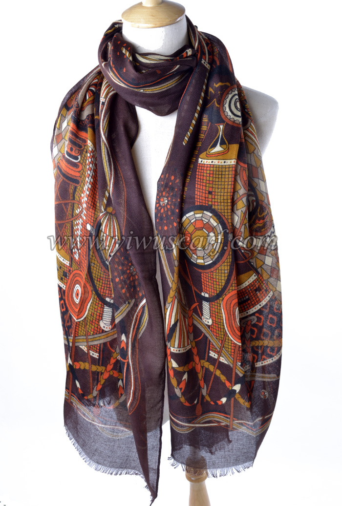 wholesale fashion long silk scarf from China