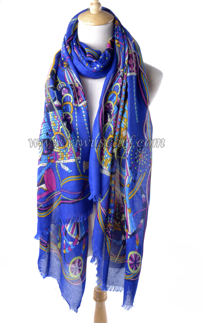 embroidery muslim long scarf for ladies