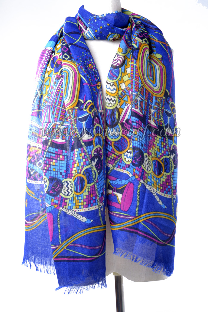 embroidery muslim long scarf for ladies