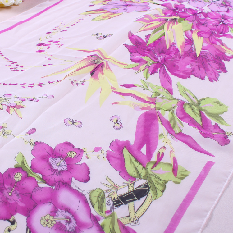 Fashion Printed Chiffon Scarf Wholesaler