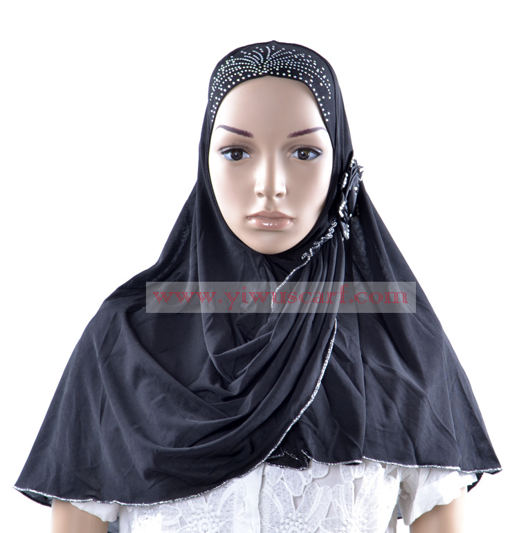 Fashion Muslim Hot Drill Amira Hijab Islamic Scarf
