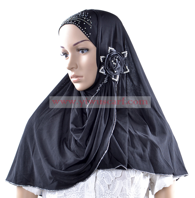 Fashion Muslim Hot Drill Amira Hijab Islamic Scarf