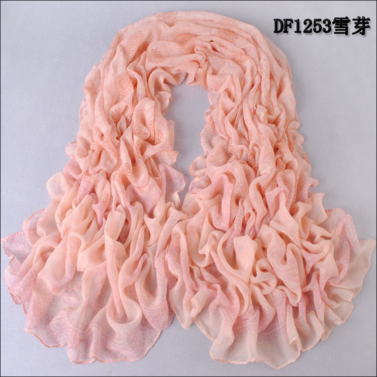 2014 Fashion Ladies Long Custom Printed Viscose Scarf
