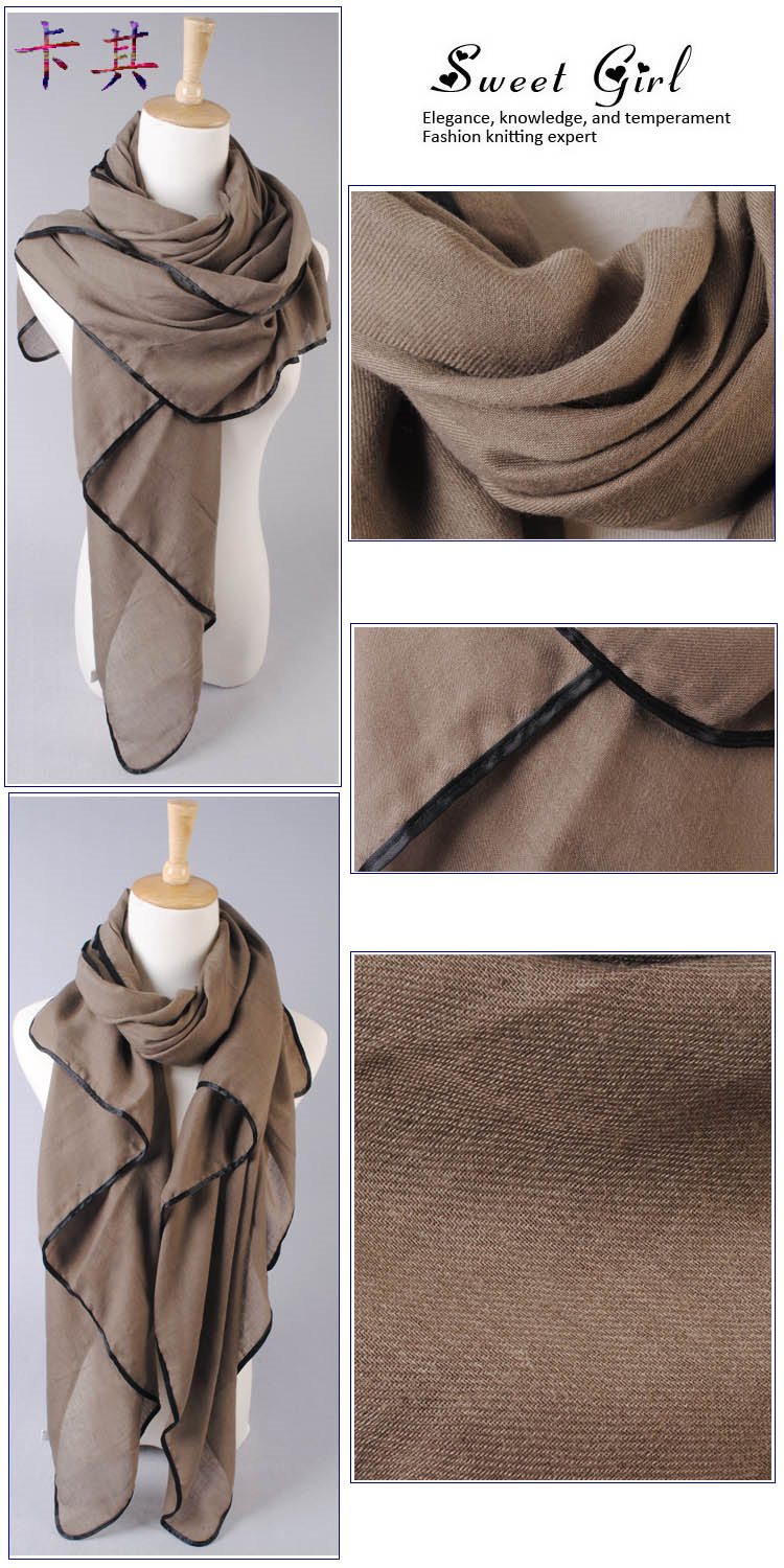 fashion long unique plain scarf selling hot cotton plain scarf
