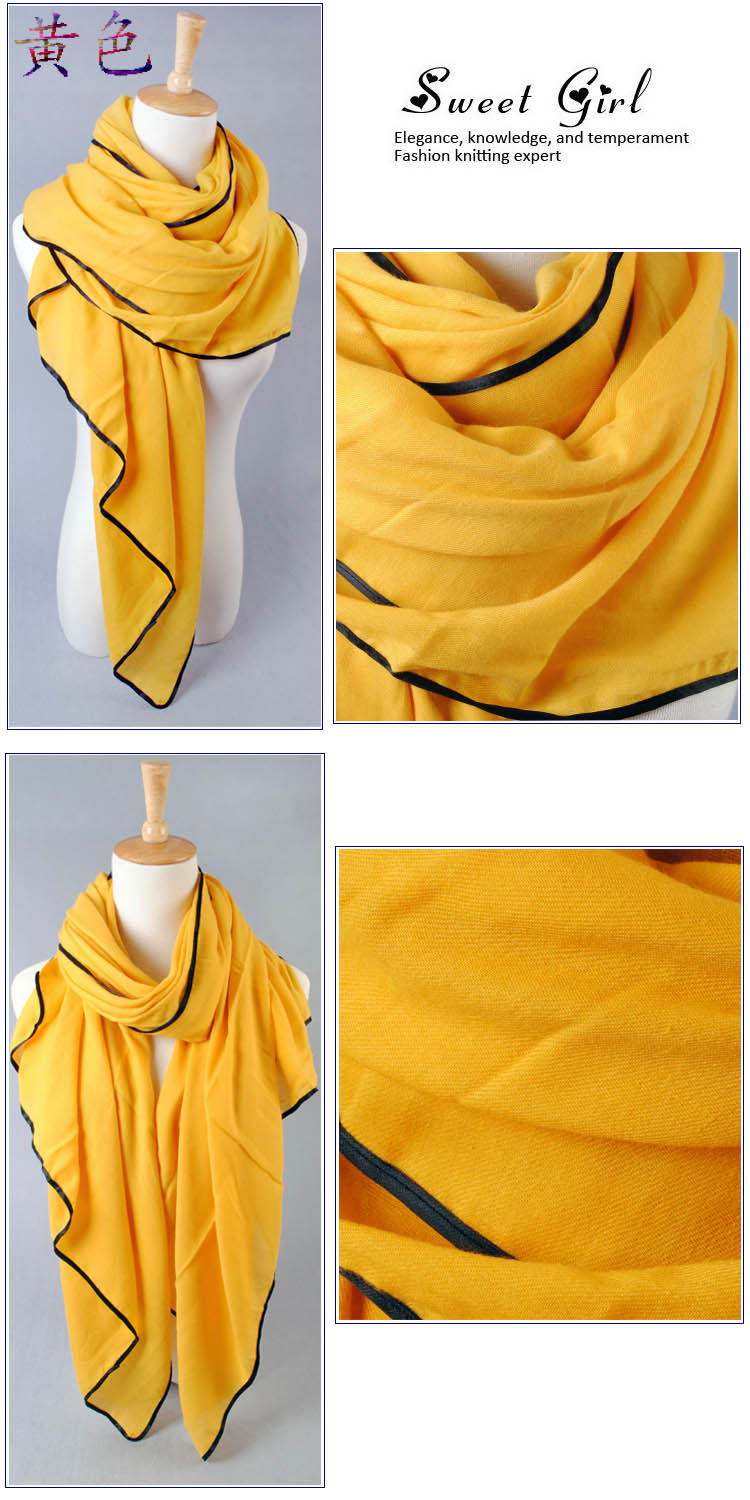fashion long unique plain scarf selling hot cotton plain scarf