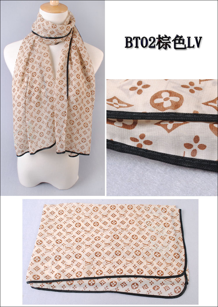 Chiffon Rhinestone Scarf