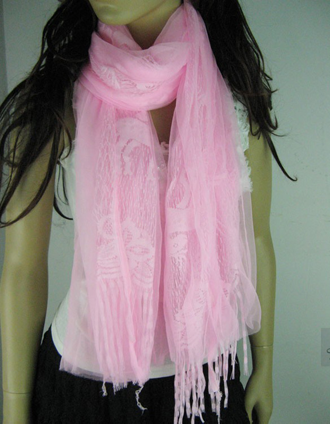 Three color silk scarf