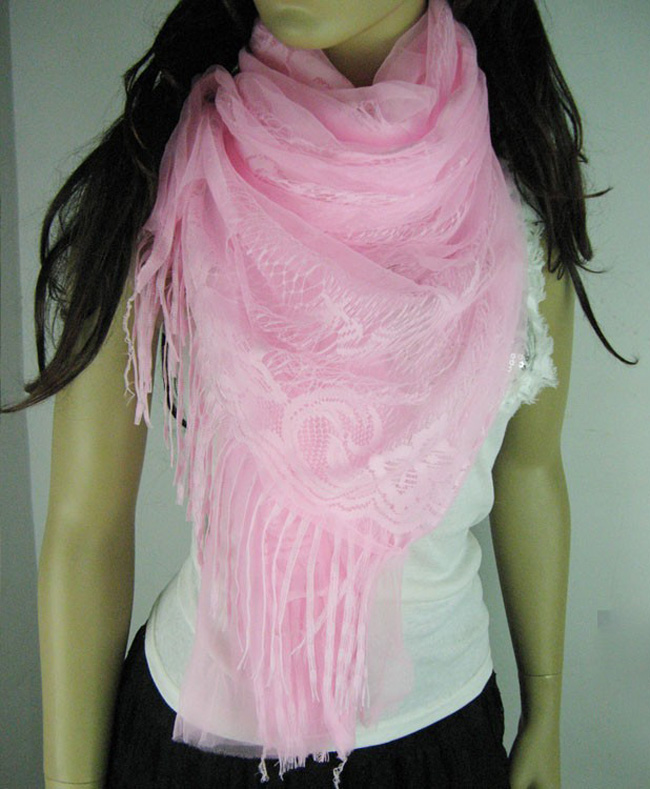 Three color silk scarf