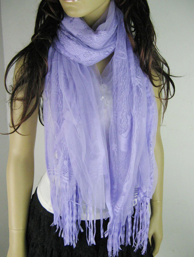Three color silk scarf